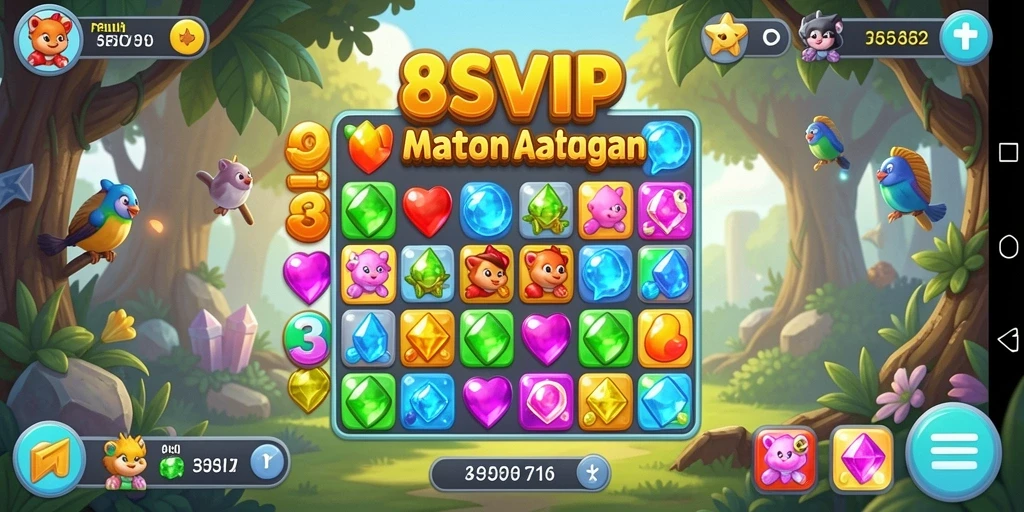 Tampilan gameplay 8SVIP yang seru dan penuh warna.