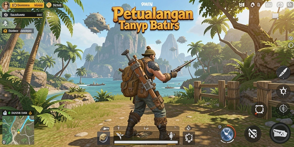 Tangkapan layar gameplay Open World dengan pemandangan yang menakjubkan.