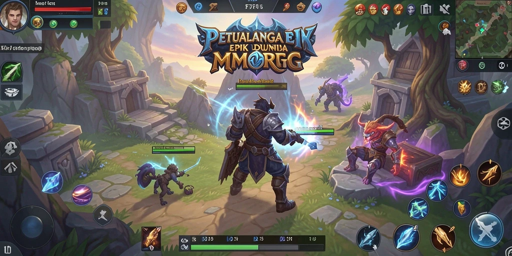 Gameplay F7F7 yang epik dalam dunia MMORPG.
