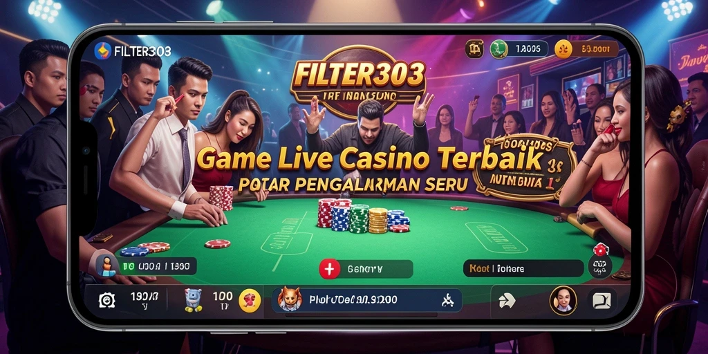 Tampilan menarik dari gameplay Live Casino FILTER303.