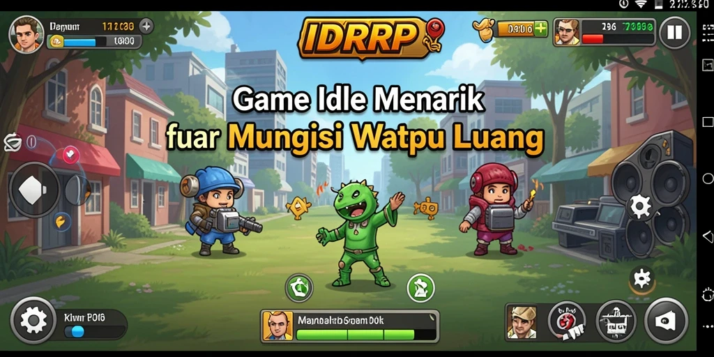 Screenshot IDRRP menampilkan gameplay Idle yang menarik dan interaktif.