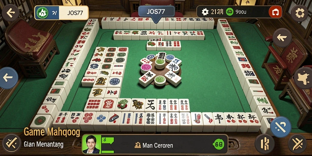 Gameplay menarik dari JOS77 yang menampilkan tantangan Mahjong.