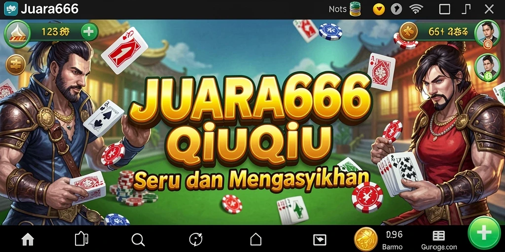 Gameplay menegangkan dalam JUARA666 yang menunjukkan keahlian QiuQiu.