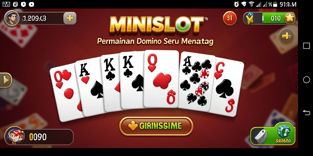 Tampilan gameplay MINISLOT yang menarik dan interaktif.