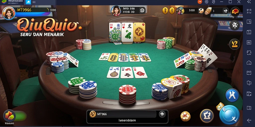 Screenshot gameplay QiuQiu MT966 dengan visual yang menarik.