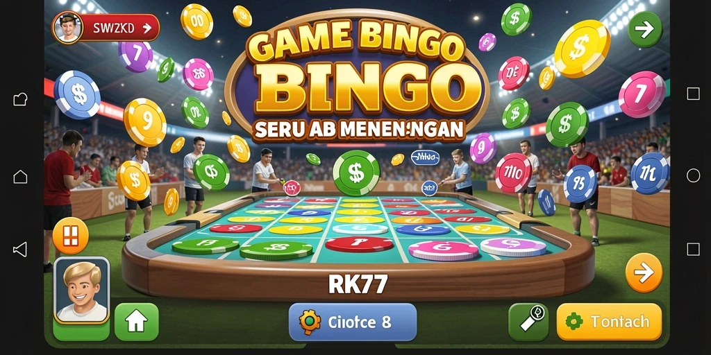 Tampilan gameplay Bingo yang seru dan menarik di RK77.