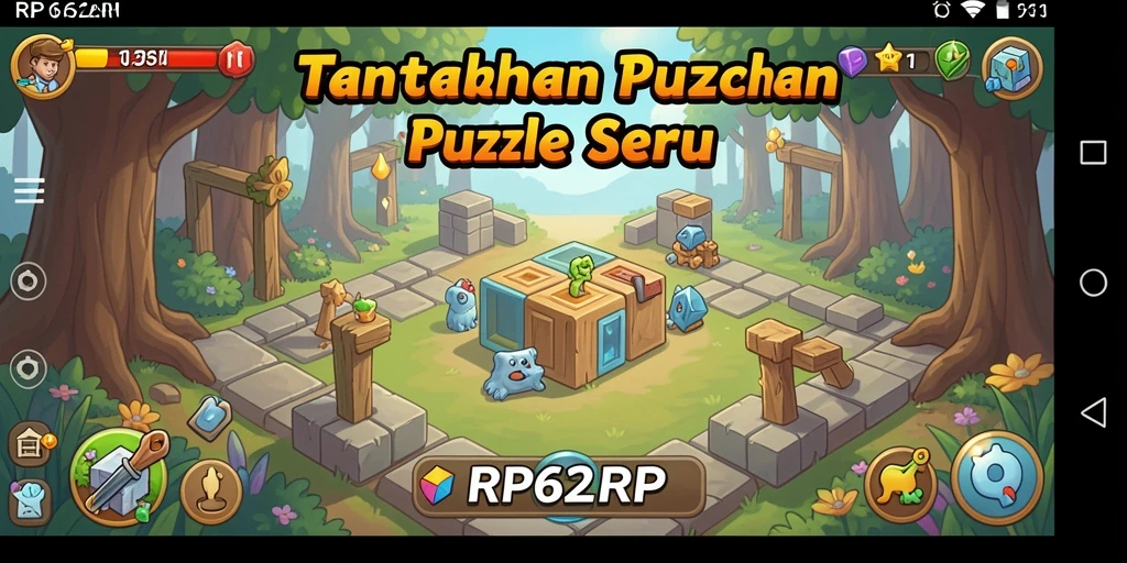 Tampilan gameplay RP62RP dengan tantangan puzzle menarik.