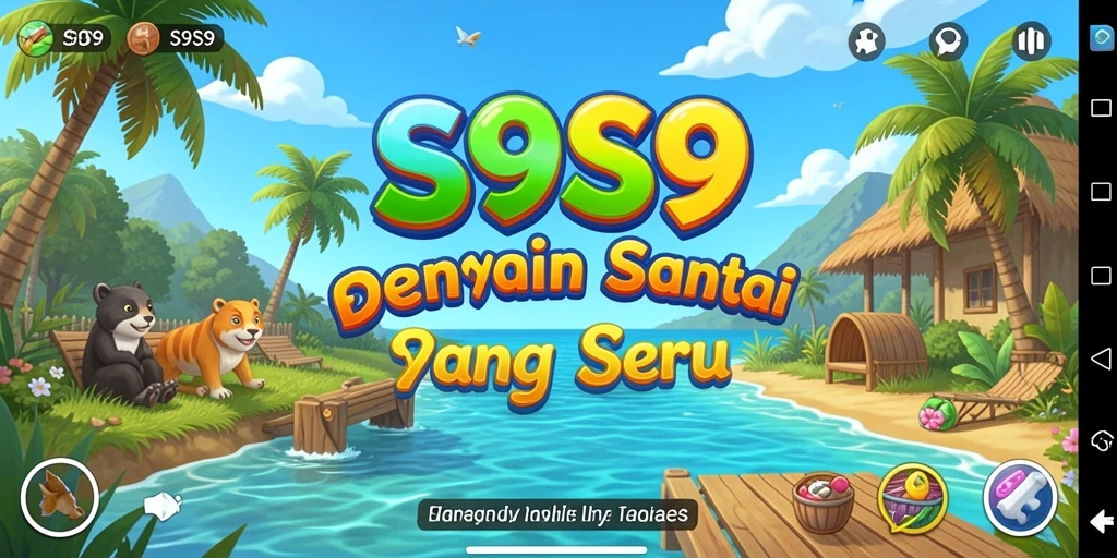 Screenshot menunjukkan gameplay menarik S9S9 yang penuh warna.