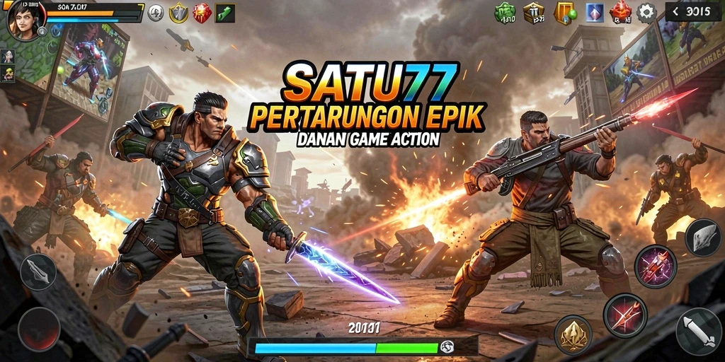 Skrinsut gameplay SATU77 yang menampilkan aksi seru dan mendebarkan.