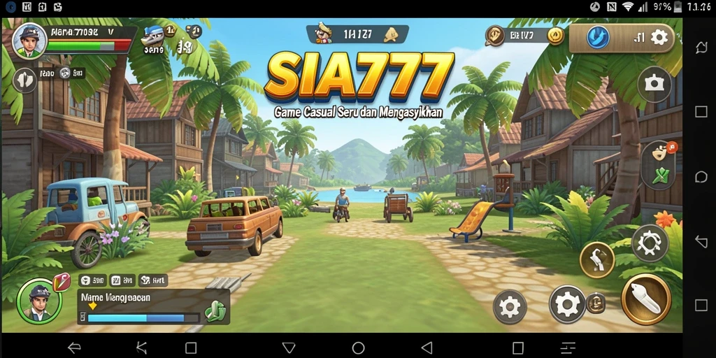 Screenshot utama SIA777 menampilkan aksi seru dalam gameplay Casual.