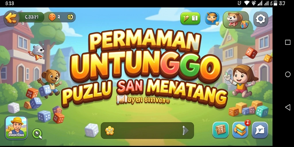 Screenshot gameplay UNTUNGGO yang menampilkan teka-teki menantang.