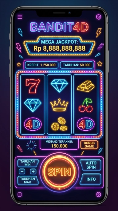 Halaman aplikasi dengan informasi detail di bandit4d.